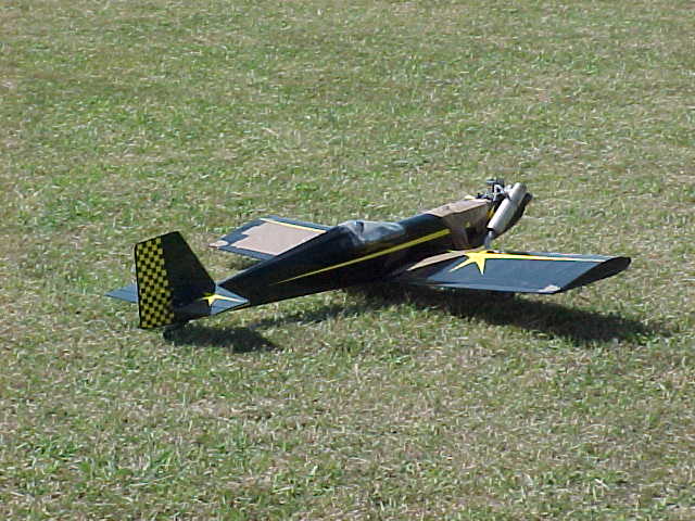 Tony had tied in combat so it was neccessary to have his plane fly again in the flyoff round.