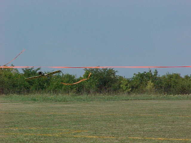 Tony was Free then to make severall passes at the ribbon.