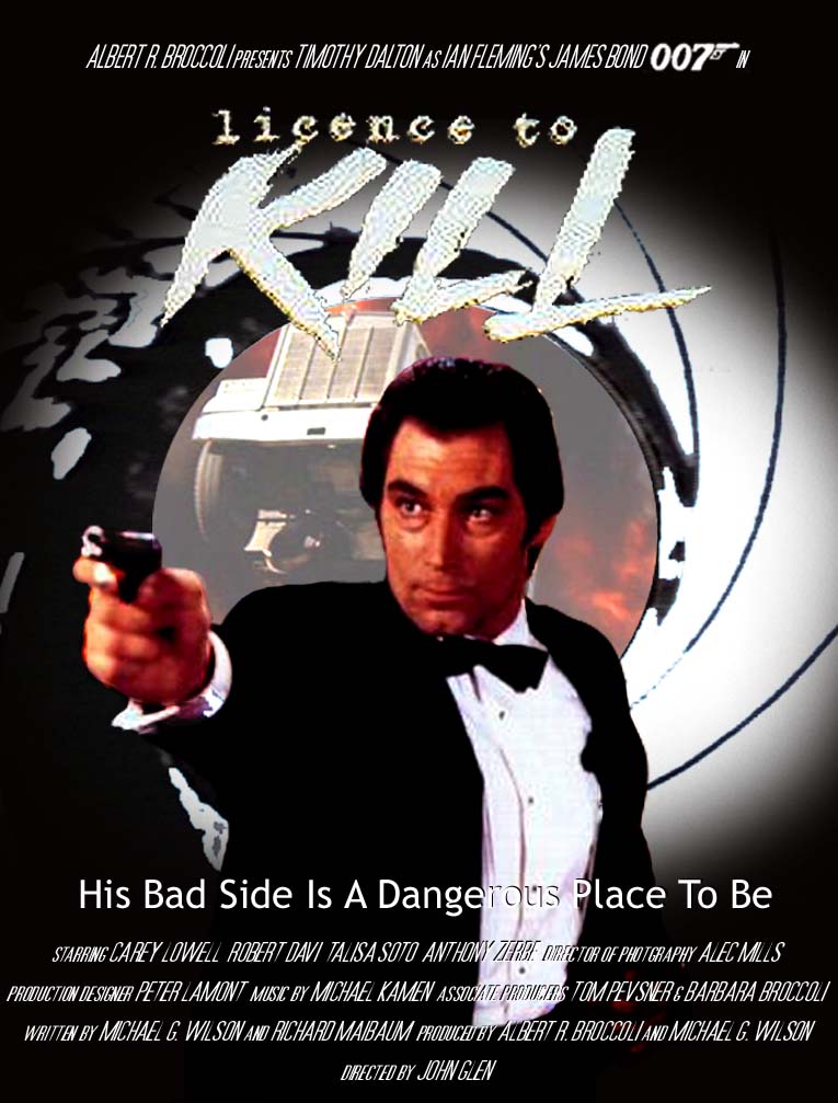 I made it dark to reflect Dalton's Bond