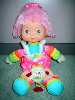 Rainbow Brite Baby Brite Doll w/ White Pet Sprite