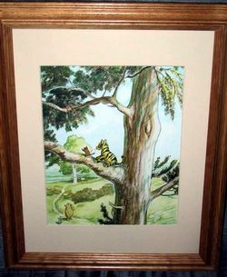 Winnie the Pooh Watercolor painting