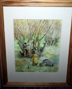 Winnie the Pooh Watercolor painting