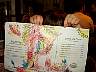Riverly shows off her drawing