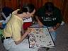 Charles and Mark working on a puzzle