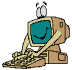 Animated picture of computer