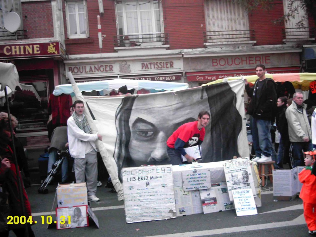 Vorbereitung einer Veranstaltung Mumia Abu-Jamal in Paris