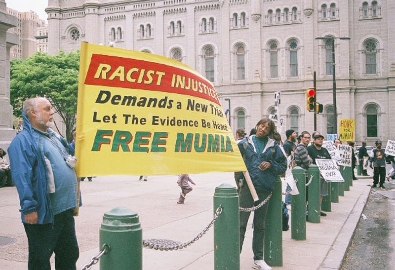 Demonstration fr Mumia Abu-Jamal in Philadelphia
