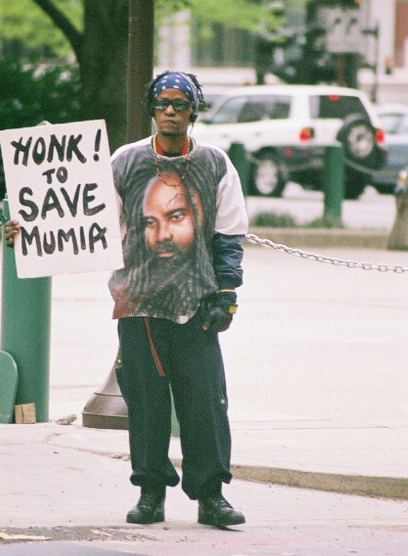 Demonstration fr Mumia Abu-Jamal in Philadelphia