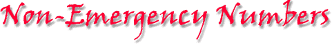 Non-Emergency Numbers