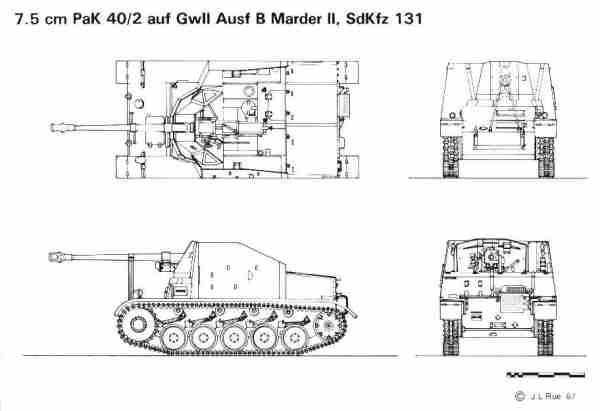 Line Drawing of Marder II