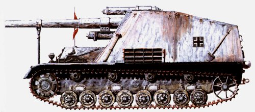 Panzerhaubitze III/IV Hummel;
image courtesy Barnes & Noble