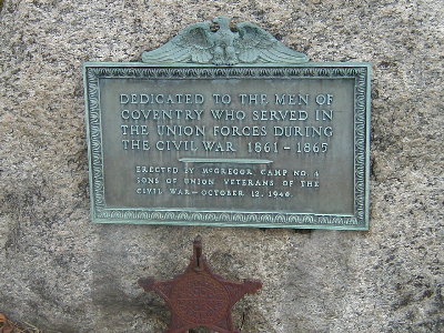 Civil War Monument, Coventry Police Station, Coventry, RI