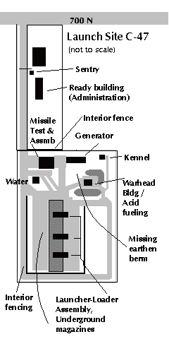 C47 Nike Missile Launch Site aerial diagram