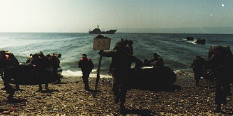 Marines' landing.