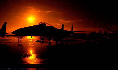 F15 at sunset