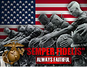 Marines Praying - Semper Fi! Always Faithful