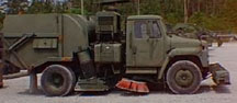 TYMCO 600 runway sweeper
