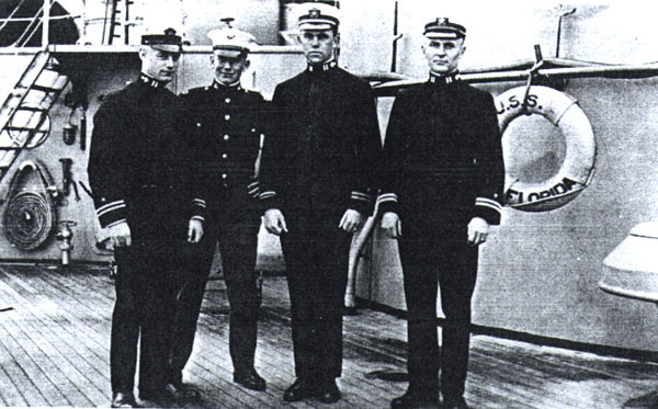 Lt (jg) Thomas Ross Cooley aboard USS Florida, 1920