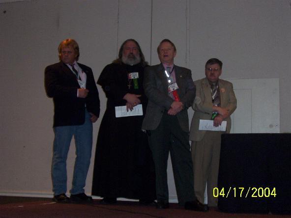 Bruce Hart, Fr. Jason Sanderson, Karl Lauer & Tom Burke