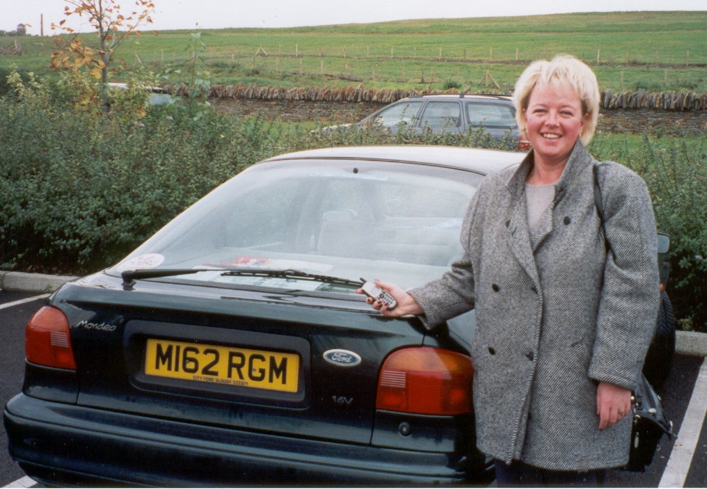 with Rob's car