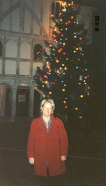 Thaxted's Christmas tree in the Village square