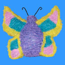 Butteryfly pinata. Click to view a larger image.