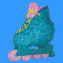 Roller blade pinata. Click to view a larger image.