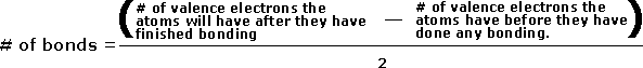 number of bonds formula