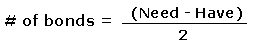 short formula for calculating number of bonds