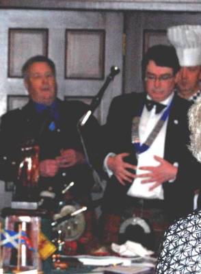 President Dr Donald Macgregor President Dr Donald Macgregor addressing the haggis