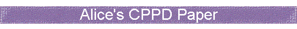Alice's CPPD Paper