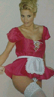 French Maid Waitress at the Club