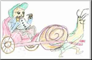 As slow as a snail, Artwork by Maria Dumitru