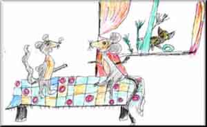 When the cat is away, the mice will play, Artwork by Maria Dumitru