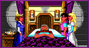 King Graham in his deathbed