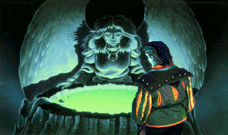 The Oracle of the Sacred Mountain has many things to tell Alexander