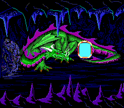 The Cave Dragon in the King's Quest I SCI remake