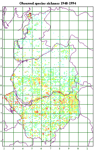 Species richness 1940-1994