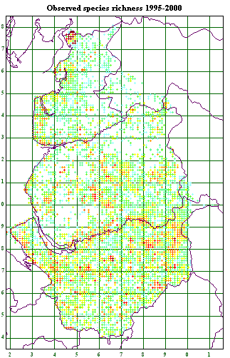 Species richness 1995-2000