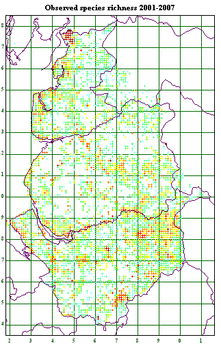 Species richness 2001-2007