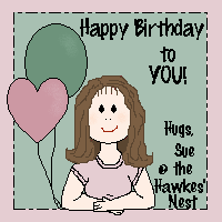Thank you Sue!