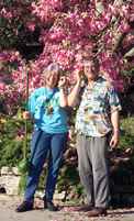 Leigh Adams and Jim Widess at LA Gourd Fair 2003