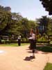 Bill salutes the monument