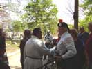 Being introduced to Rev Vincent
