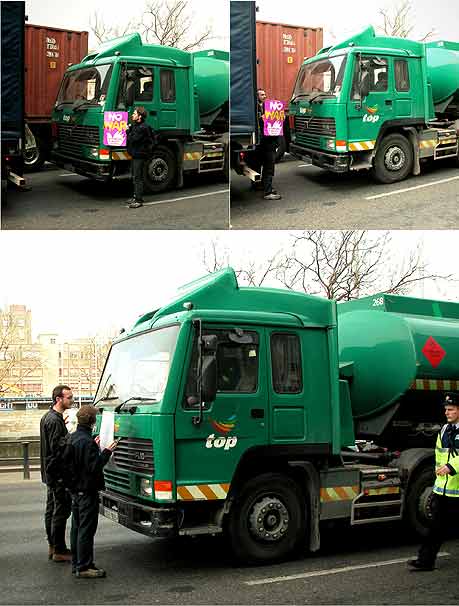 Blocking Top Oil Truck