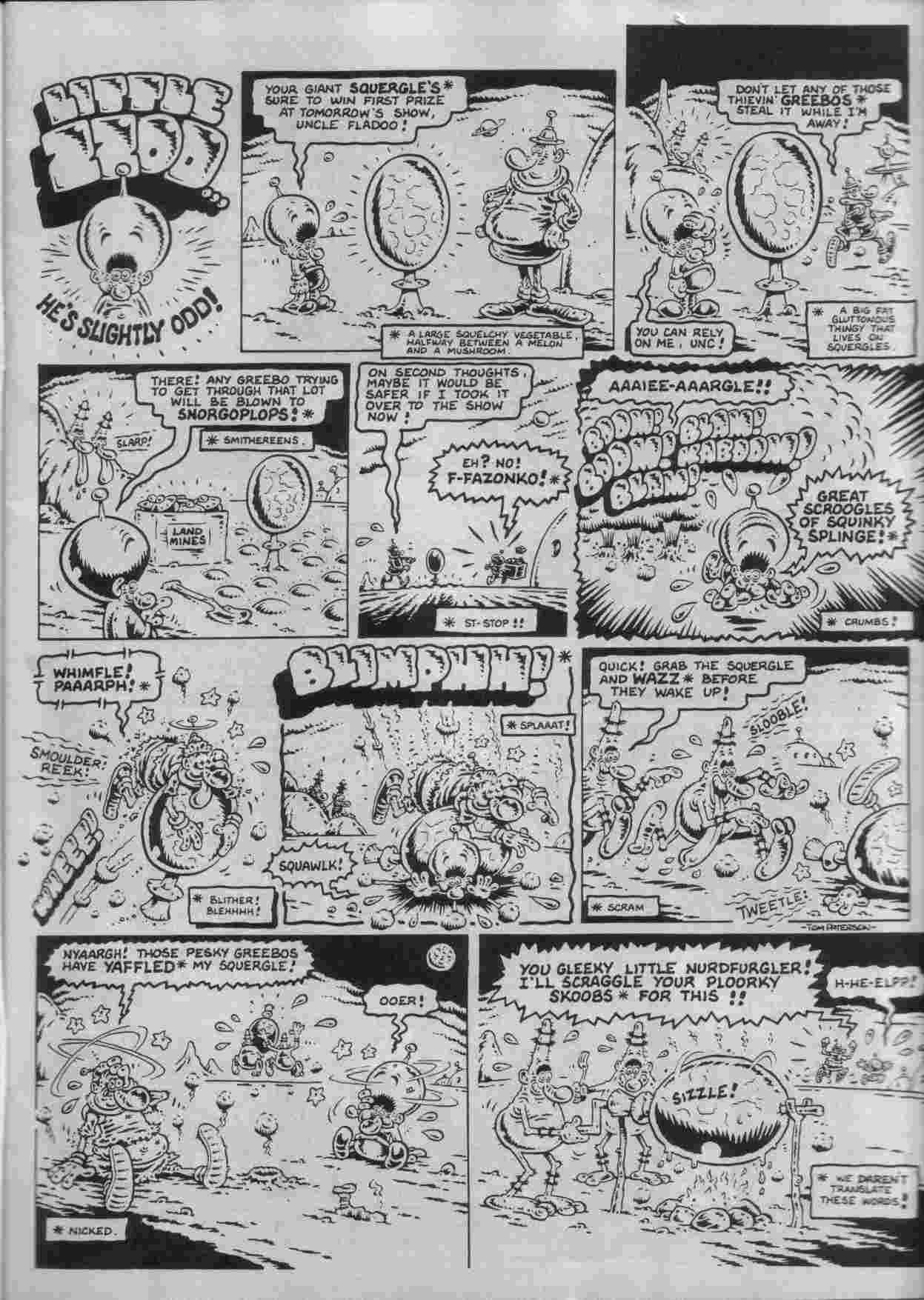 Peter Gray's Tom Paterson comic info