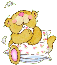 bear hugging pillow