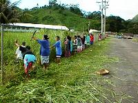 Lelu youth group fundraising activity.