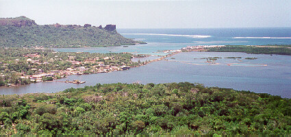 Kolonia Pohnpei with Sokehs rock in the background
