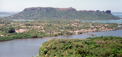Kolonia in the foreground, Sokehs rock in the background